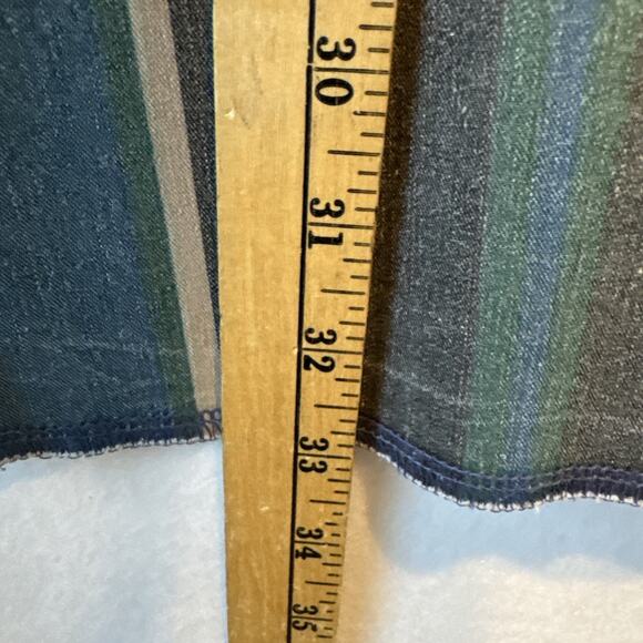 VTG Wrangler Brushpopper X-Long Tails Mens 17.5x36 Tan Black Striped Cowboy 90s - Picture 7 of 7